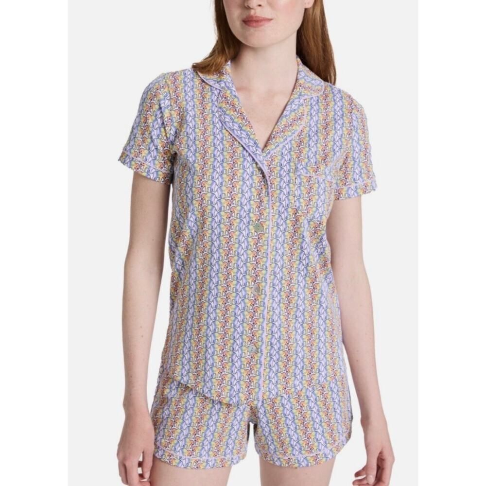 Roller Rabbit Tie Dye Daze Polo Pajama Short Set Women’s Sz. S
